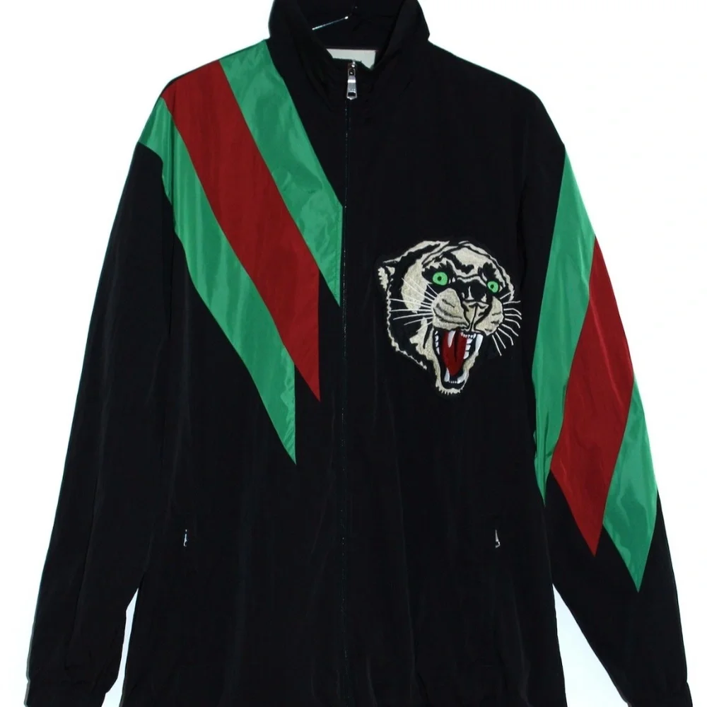 Gucci Panther Web Nylon Track Jacket